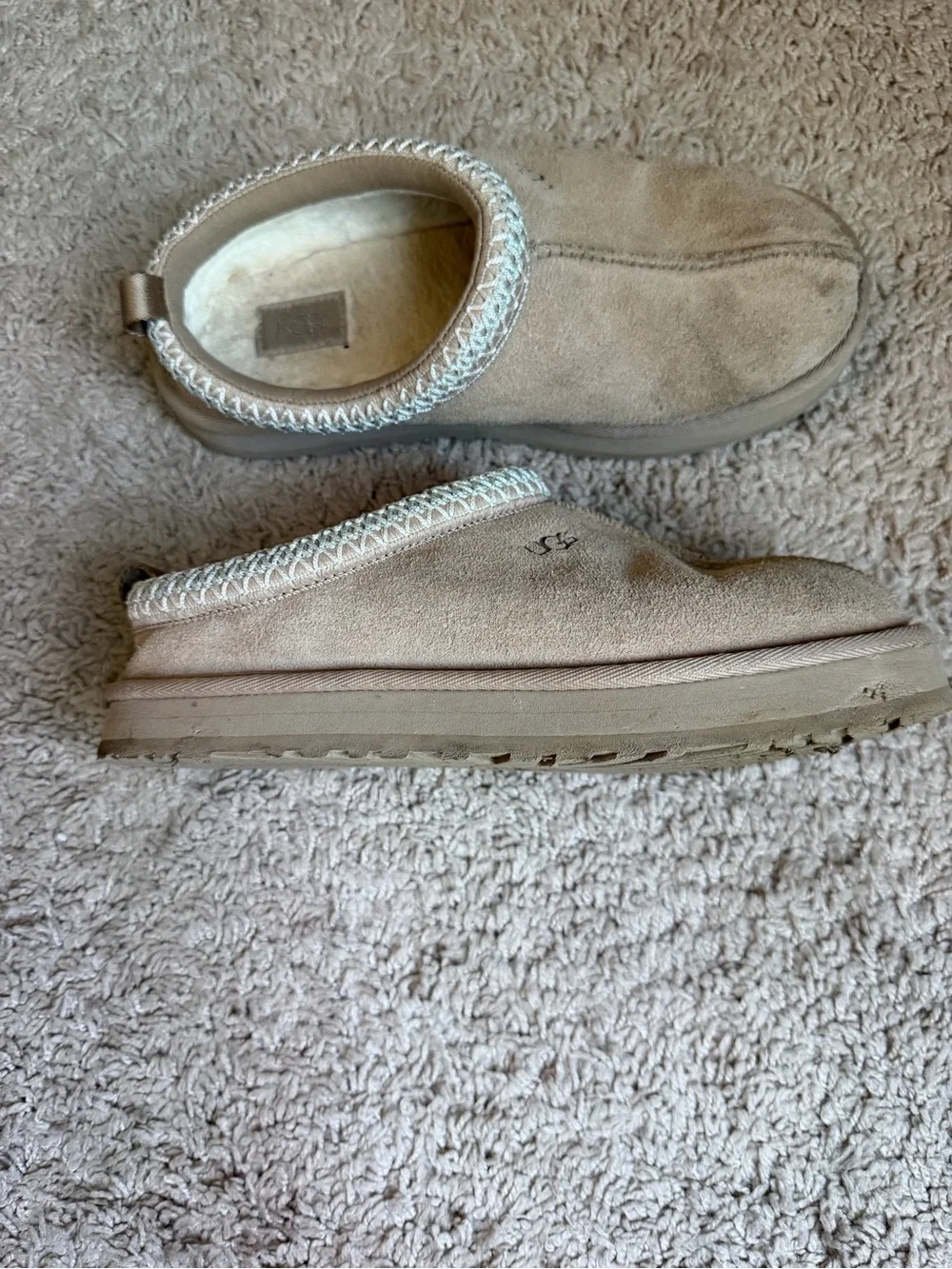 UGG Kids Tasman Suede Slip-On Slippers